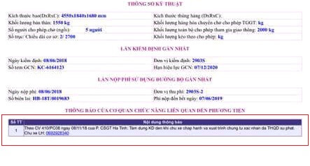 ford đà nẵng, Quy trình phạt nguội tài xế vi phạm giao thông