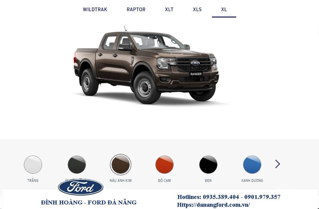 Ford Ranger XL Đà Nẵng, Chi tiết bảng giá lăn bánh xe Ford Ranger XL 4&#215;4 MT 2.0L 2023 Đà Nẵng