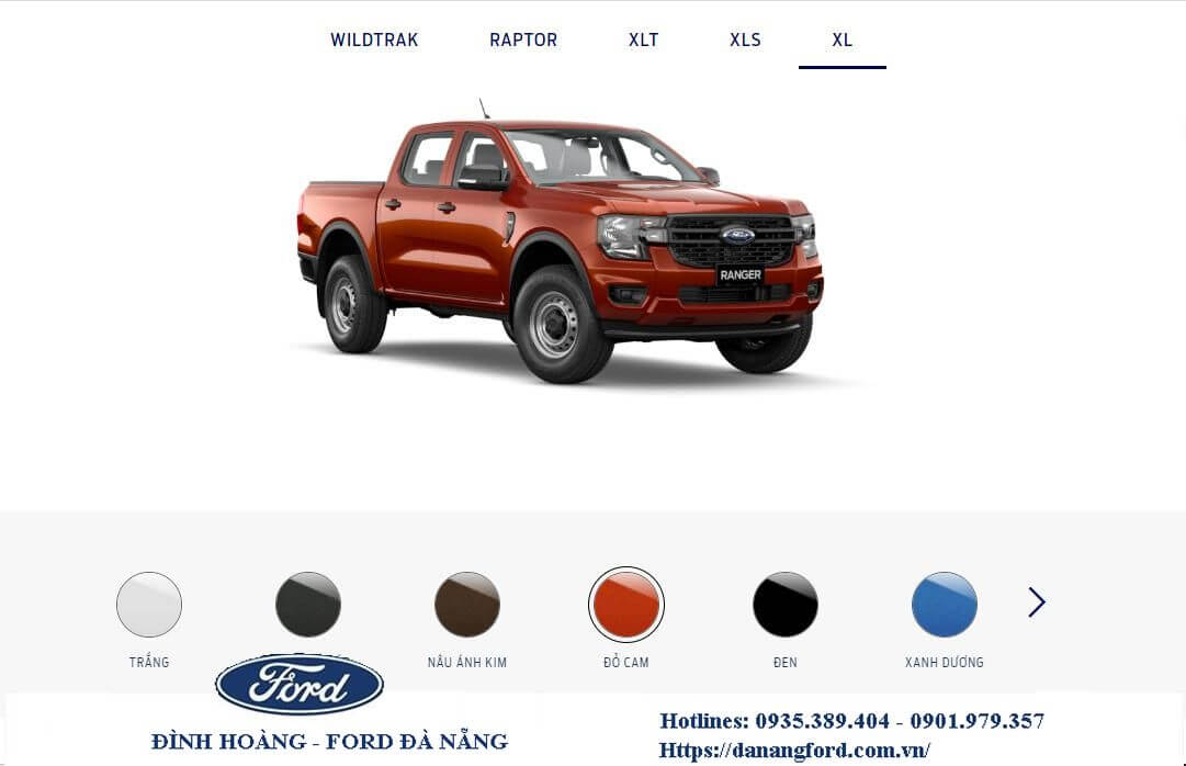 Ford Ranger XL Đà Nẵng, Chi tiết bảng giá lăn bánh xe Ford Ranger XL 4&#215;4 MT 2.0L 2023 Đà Nẵng