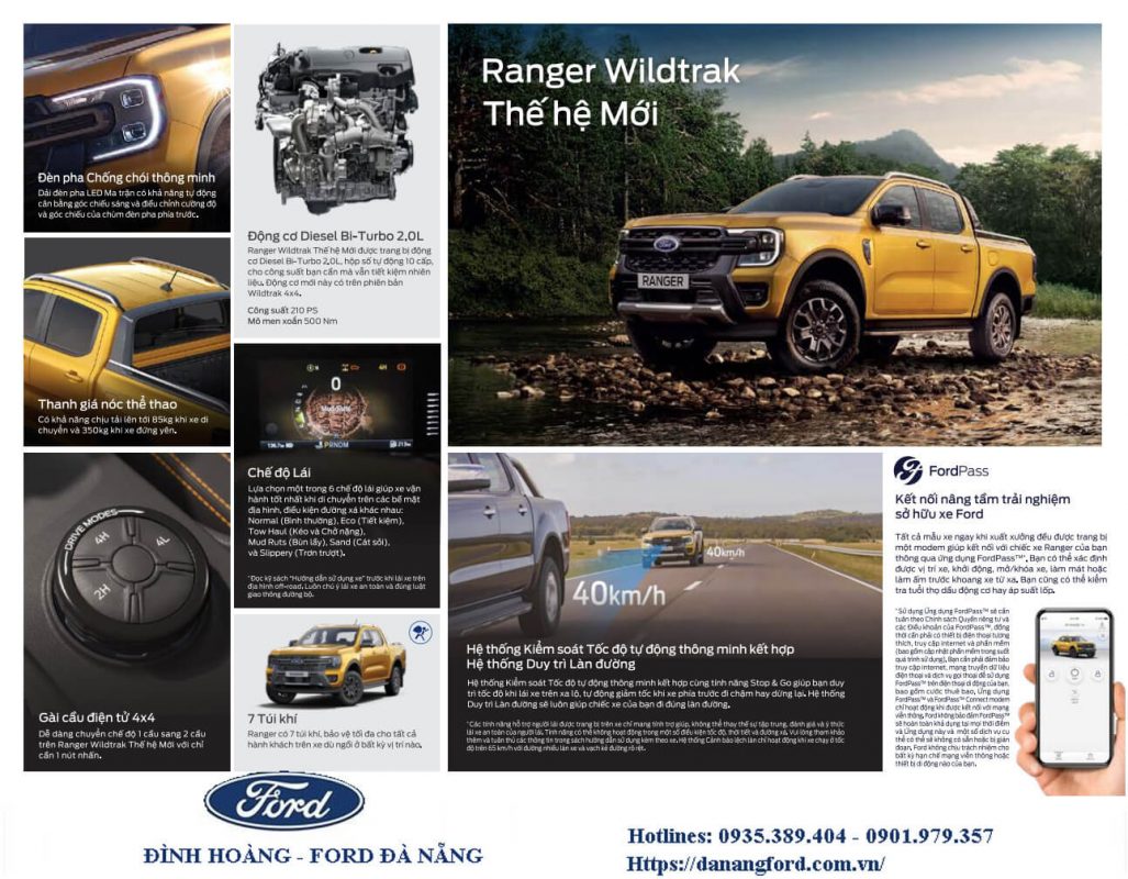 Hình ảnh Ford Ranger 2023 thế hệ hoàn toàn mới tại Ford Đà Nẵng 7